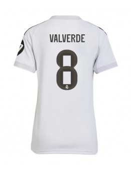 Real Madrid Federico Valverde #8 Replika Hemmakläder Dam 2025-26 Kortärmad